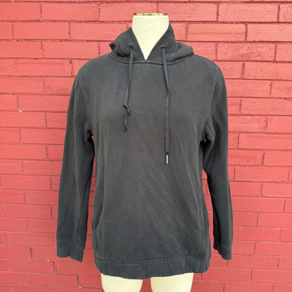 Lululemon Wind Down Hoodie Womens‎ Size 8 Black Pullover Long Sleeve Athleisure